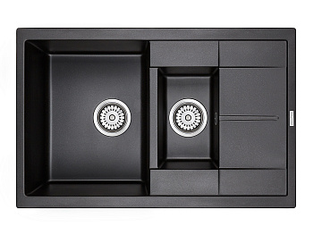 Кухонная мойка Paulmark FLUGEN 60/1,5 PM237850-BL 78х50 цвет черный